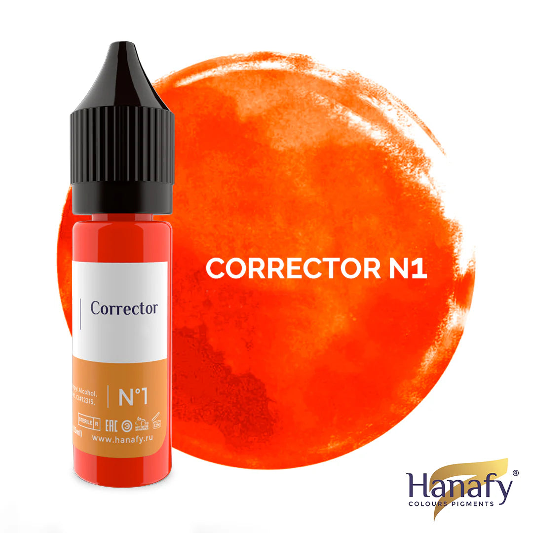 Hanafy Corrector N1 Intense Orange Shade - Perfect for Warming Up Cool Pigments